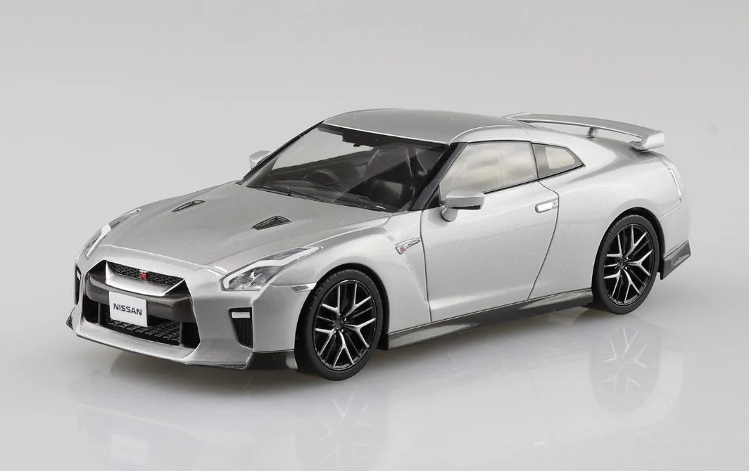 Aoshima 1/32 SNAP KIT #07-D Nissan GT-R (Ultimate Metal Silver) - Image 4