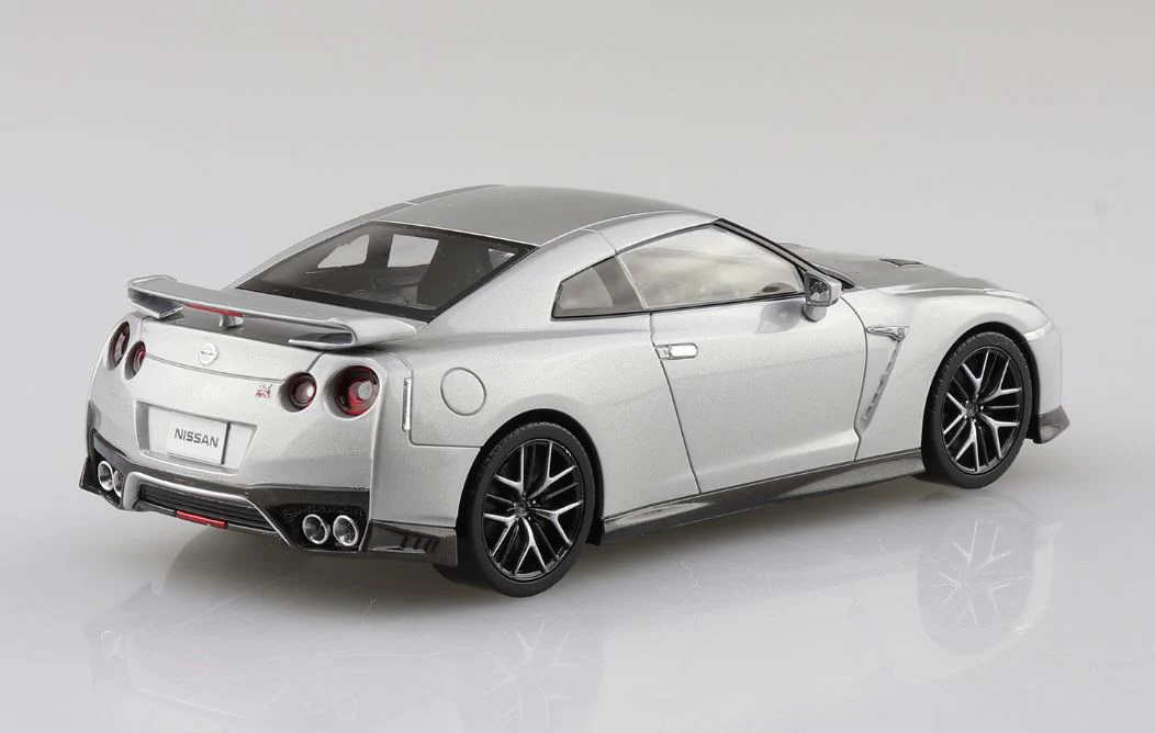 Aoshima 1/32 SNAP KIT #07-D Nissan GT-R (Ultimate Metal Silver) - Image 5