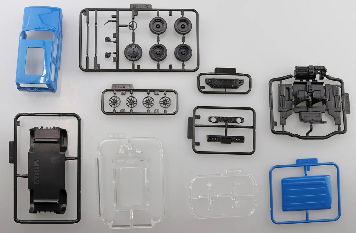 Aoshima 1/32 SNAP KIT #08-C Suzuki Jimny (Brisk Blue Metallic) - Image 4