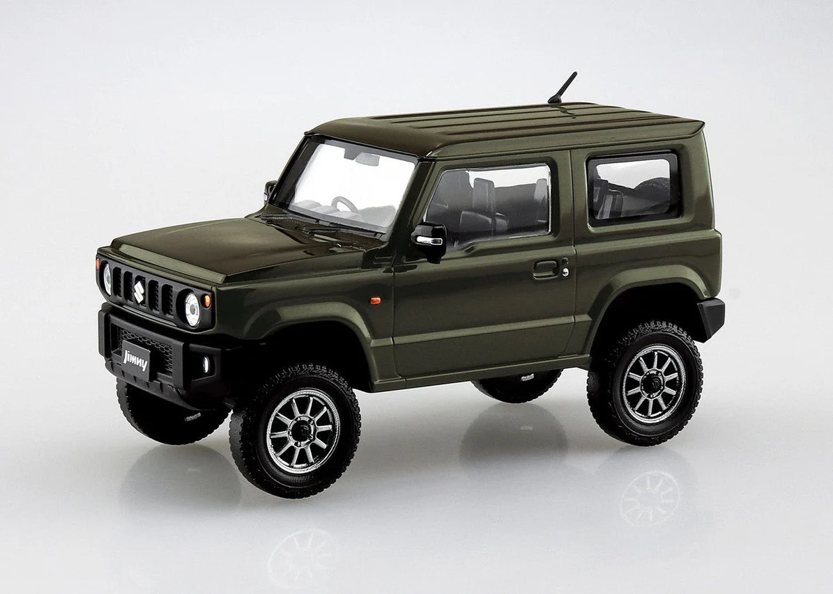 Aoshima 1/32 SNAP KIT #08-SP1 Suzuki Jimny Custom Wheel (Jungle Green)