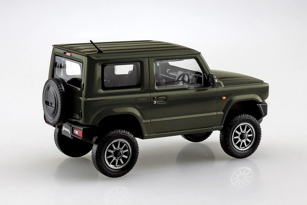Aoshima 1/32 SNAP KIT #08-SP1 Suzuki Jimny Custom Wheel (Jungle Green) - Image 3