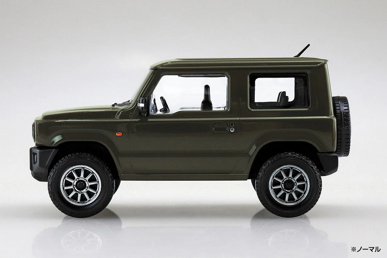 Aoshima 1/32 SNAP KIT #08-SP1 Suzuki Jimny Custom Wheel (Jungle Green) - Image 4