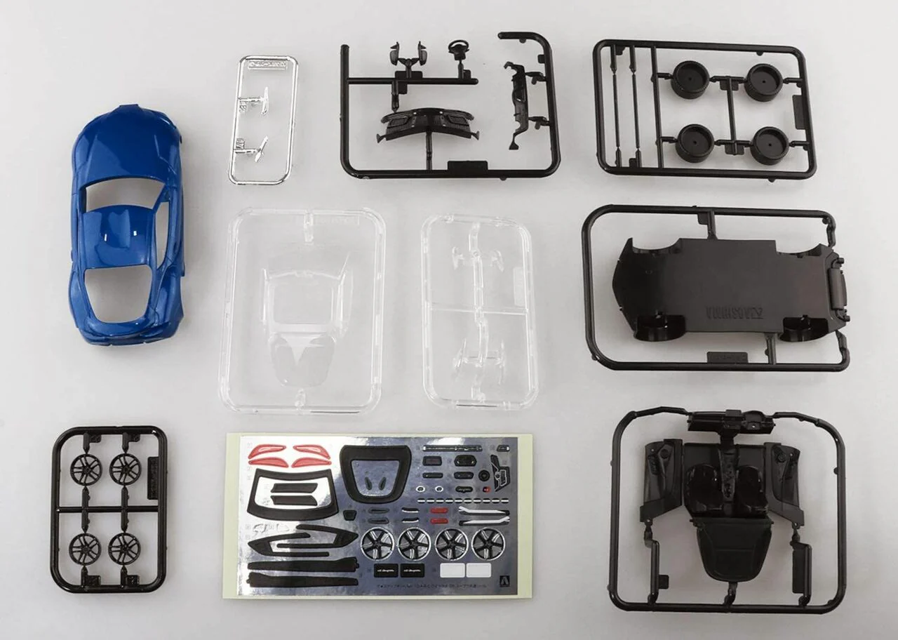 Aoshima 1/32 SNAP KIT #10-E Toyota GR Supra (Deep Blue Metallic) - Image 7