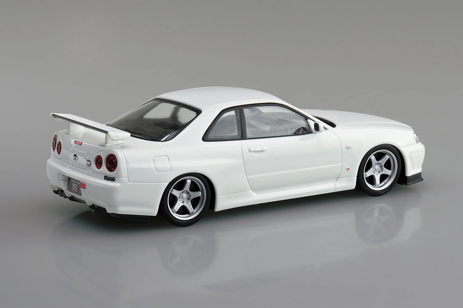 Aoshima 1/32 SNAP KIT #11-SP3 Nissan R34 Skyline GT-R Custom Wheel (White Pearl) - Image 3