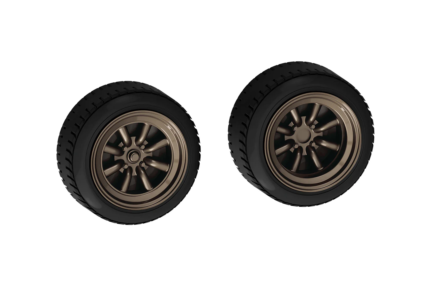 Aoshima 1/32 SNAP KIT #13-SP4 Nissan S30 Fairlady Z Custom Wheel (Safari Brown) - Image 4
