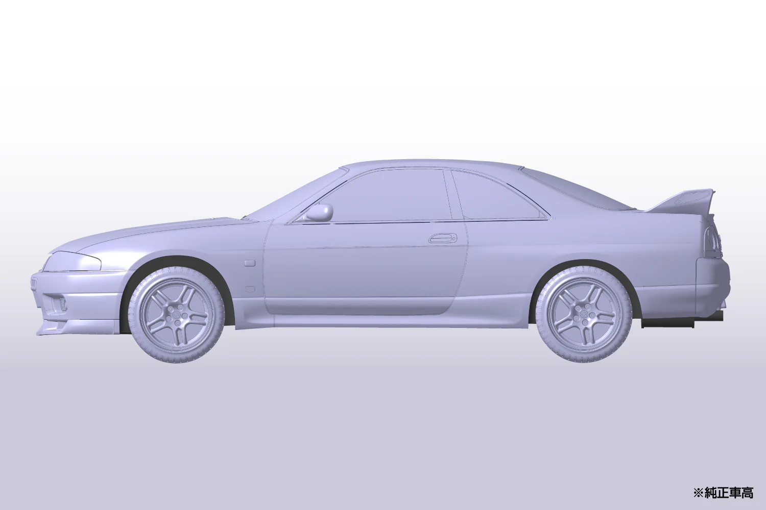 Aoshima 1/32 SNAP KIT #15-C Nissan R33 Skyline GT-R (White) - Image 4