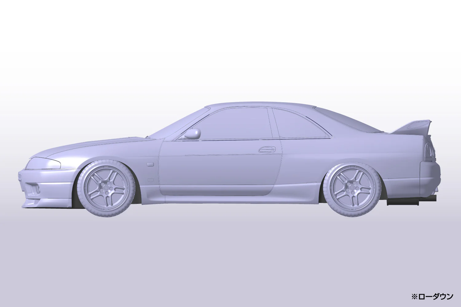 Aoshima 1/32 SNAP KIT #15-C Nissan R33 Skyline GT-R (White) - Image 5