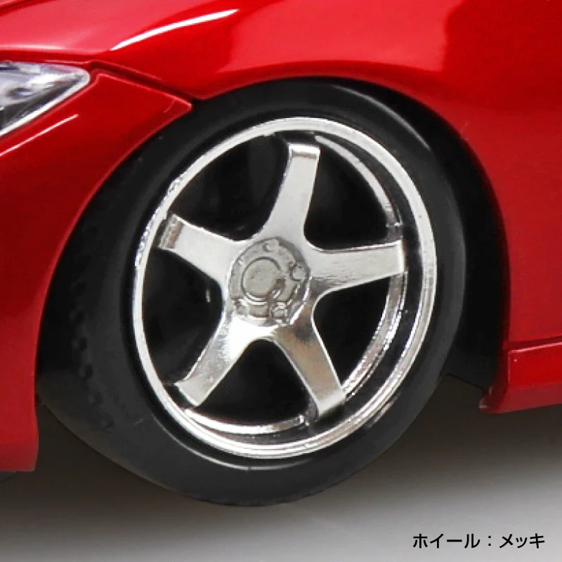 Aoshima 1/32 SNAP KIT #17CU-CR Nissan RZ34 Fairlady Z Custom Wheel(Carmine Red) - Image 4