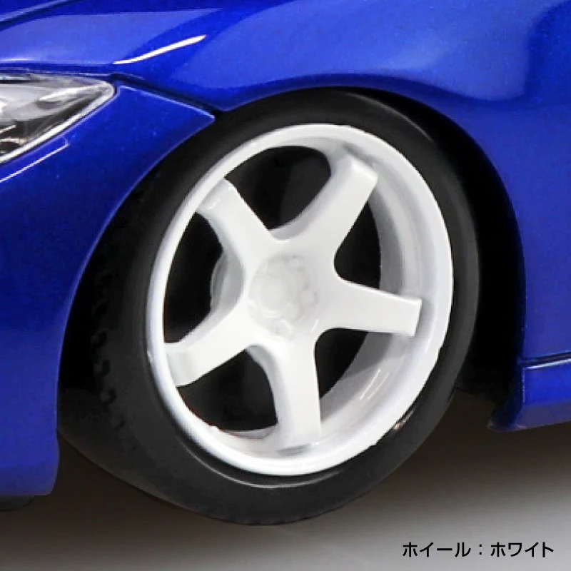 Aoshima 1/32 SNAP KIT #17CU-SB Nissan RZ34 Fairlady Z Custom Wheel(Seiran Blue) - Image 4