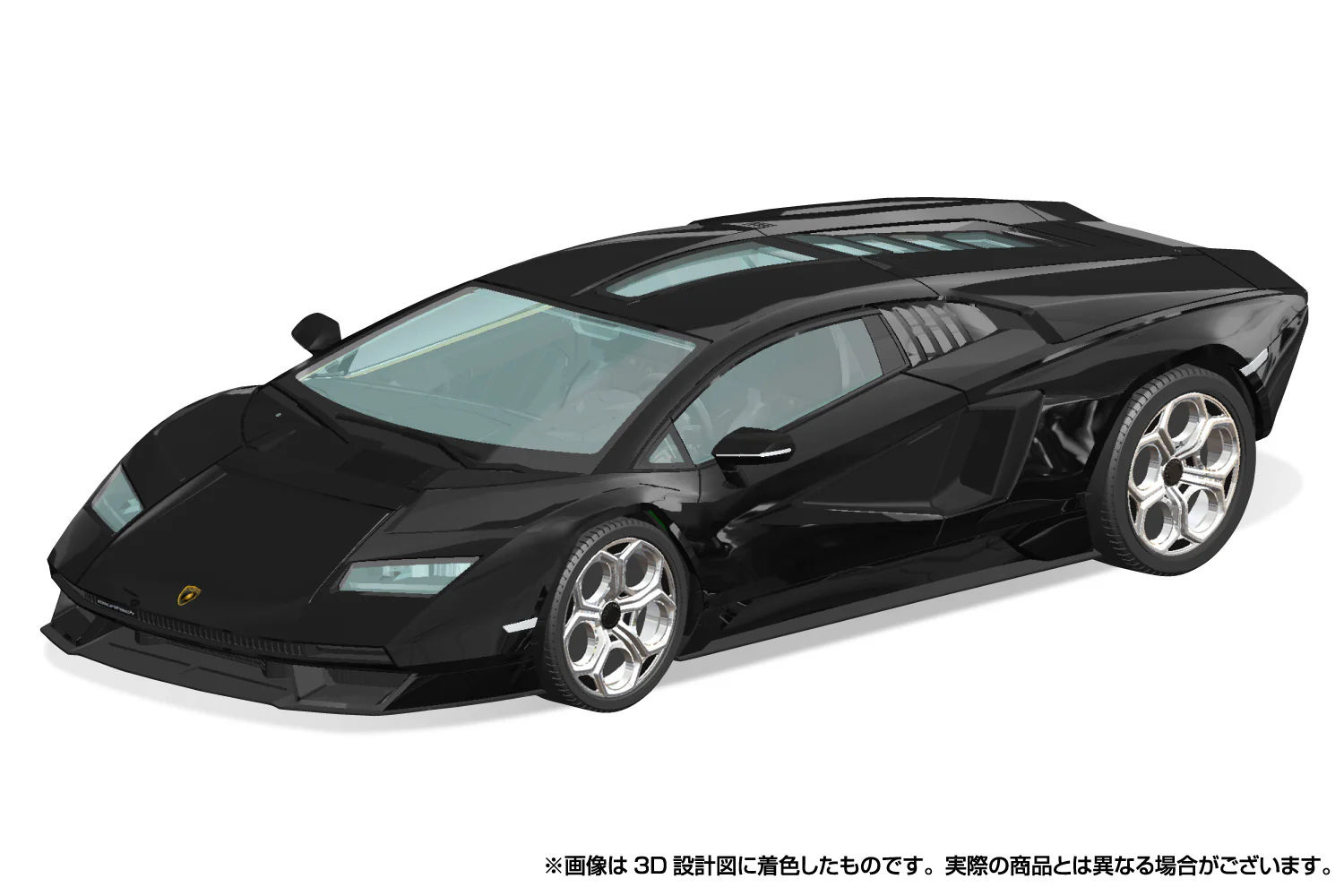 Aoshima 1/32 SNAP KIT #19-D Lamborghini Countach LPI 800-4(BLACK) - Image 4