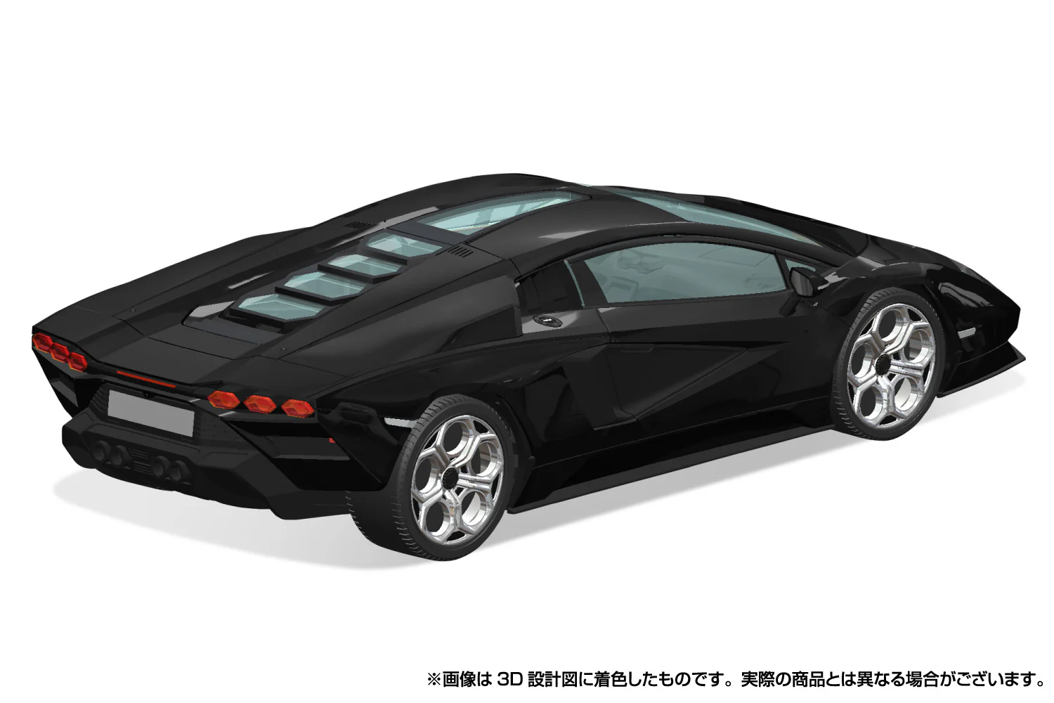 Aoshima 1/32 SNAP KIT #19-D Lamborghini Countach LPI 800-4(BLACK) - Image 5