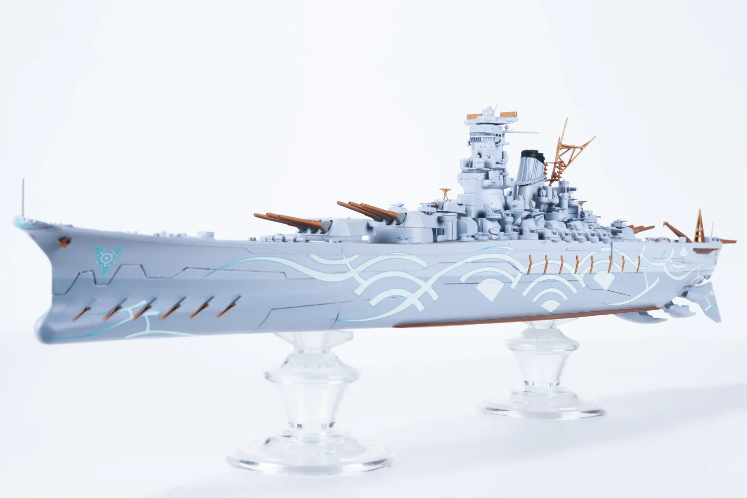 Aoshima 1/700 Arpeggio Of Blue Steel -Ars Nova- Fog Fleet Super Battleship Yamato - Image 2