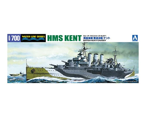 Aoshima 1/700 British Heavy Cruiser Kent