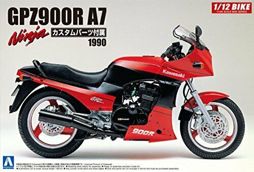 Aoshima 54543 Bike 26 54543 Kawasaki GPZ900R Ninja A7 Type w/ Custom parts 1/12 - Image 2