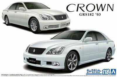 Aoshima 57933 The Model Car 118 Toyota GRS182 Crown Royal Saloon G/Athlete G '03 1/24 Scale Kit - Image 2