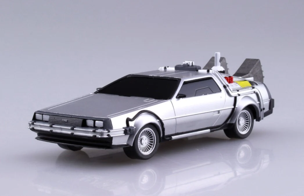 Aoshima Back To The Future 1/43 Pullback DELOREAN from PART 2 - Image 2