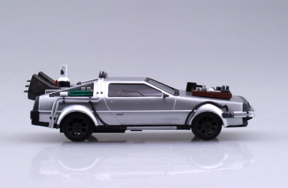 Aoshima Back To The Future 1/43 Pullback DELOREAN from PART 3& Rail road - Image 7