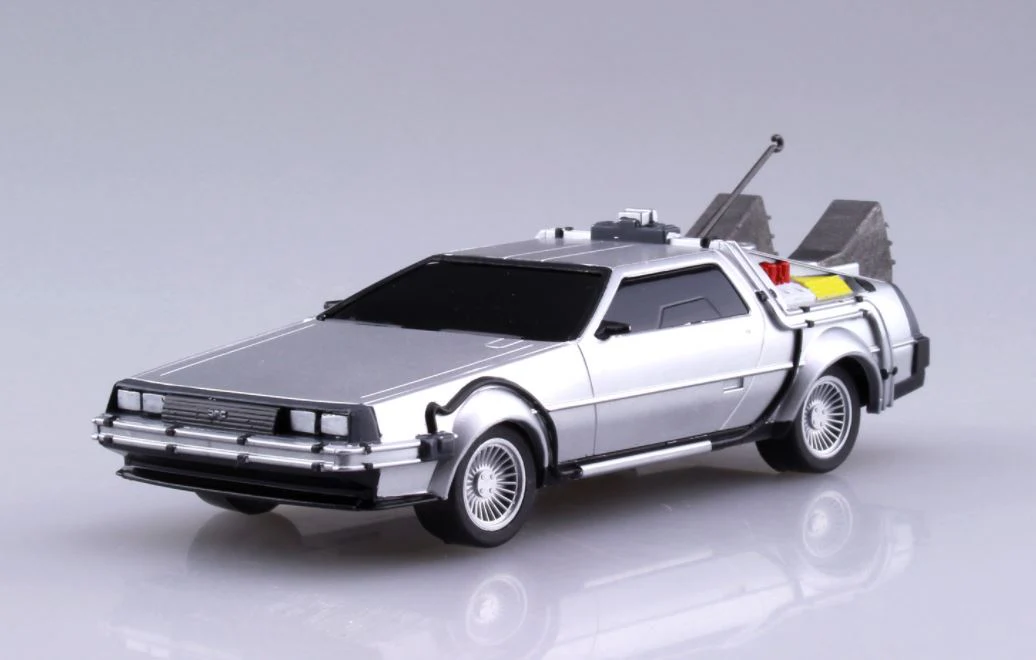 Aoshima Back To The Future 1/43 Pullback DELOREAN from PART I - Image 2