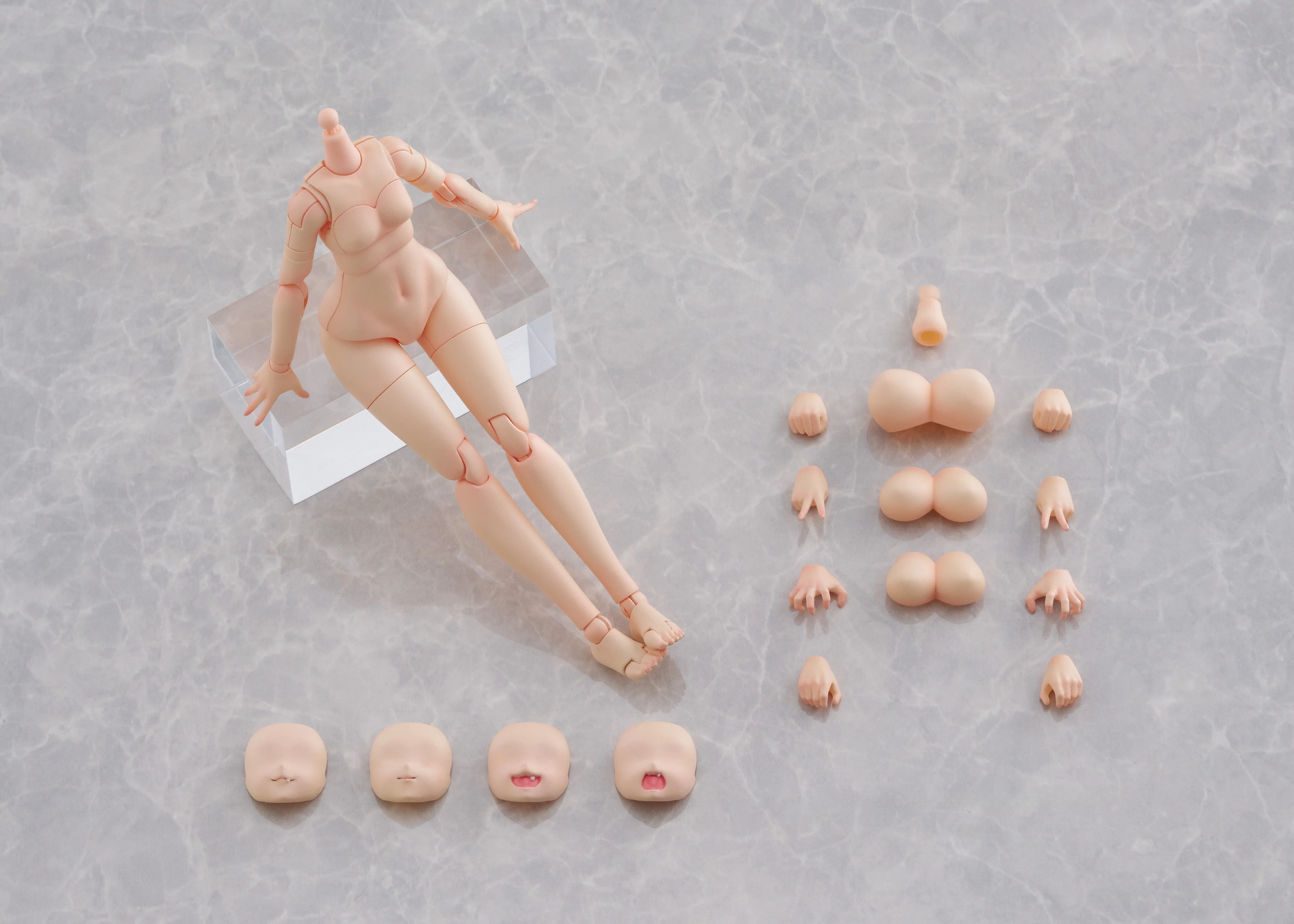 Aoshima Kemopla #KO-01R, Human Parts Set [Color A] - Image 9