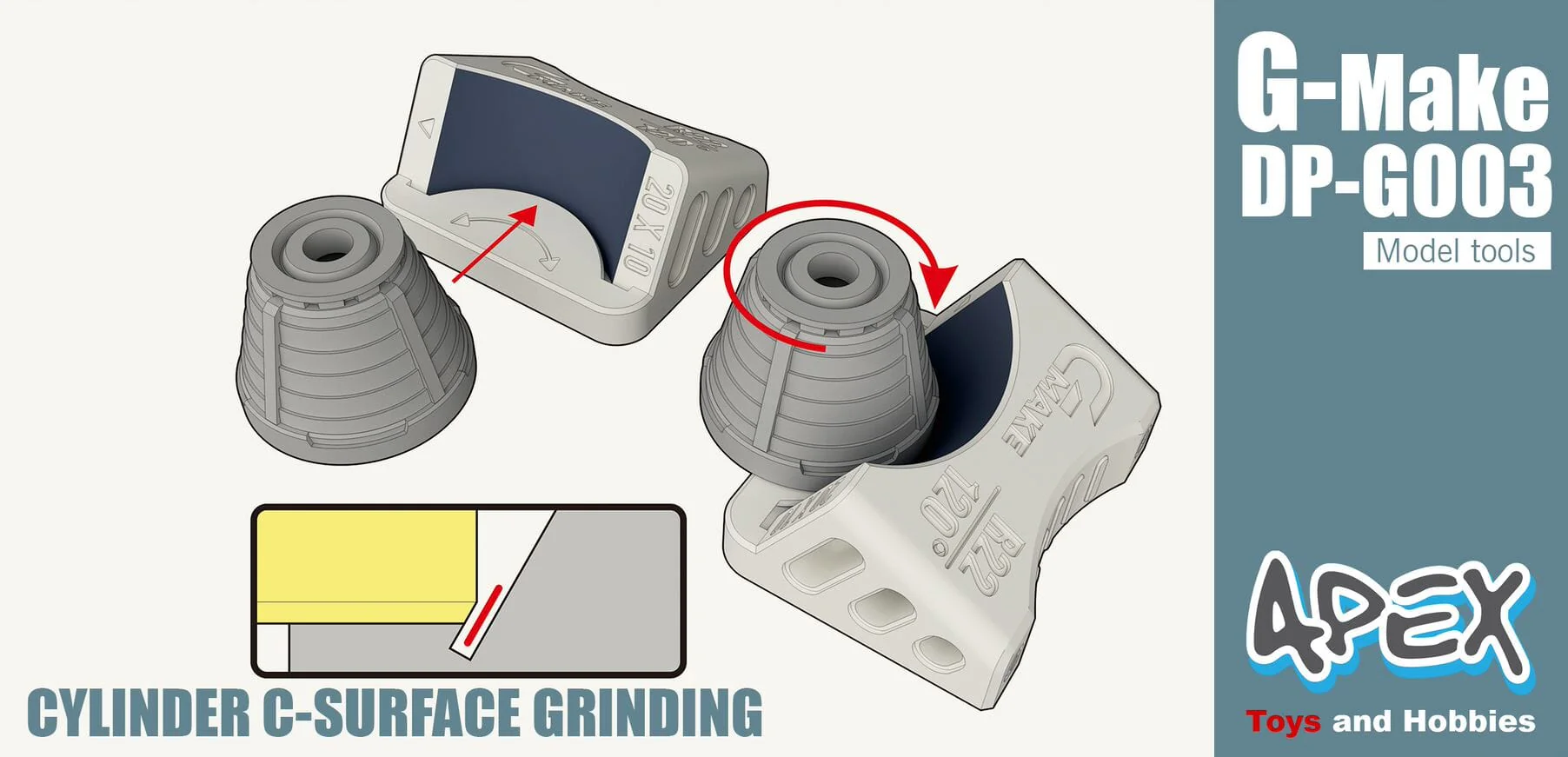 Apex Detailing Parts DP-G002 Cylinder C-Surface Grinding - Image 2