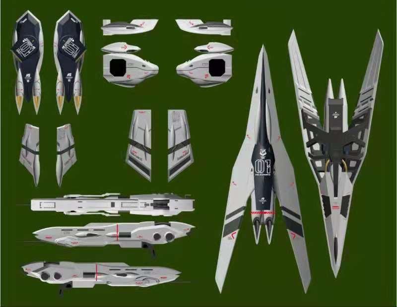 SJL Model 1/100 Outer Armor HWS Version for MG RX-93 Nu Gundam Ver.Ka - Image 13