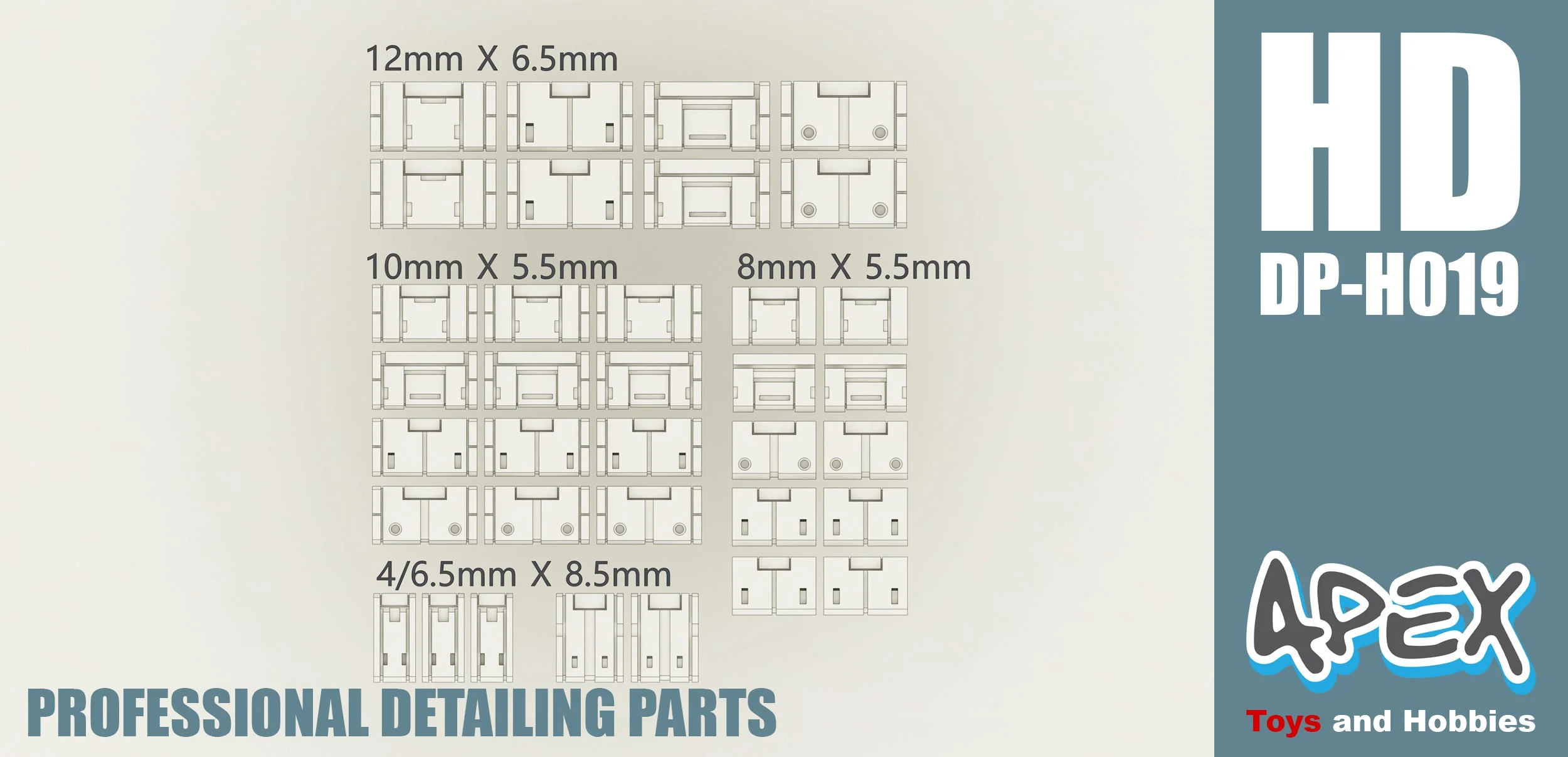 Apex Detailing Parts DP-H019 Detail Panel Addon - Image 2