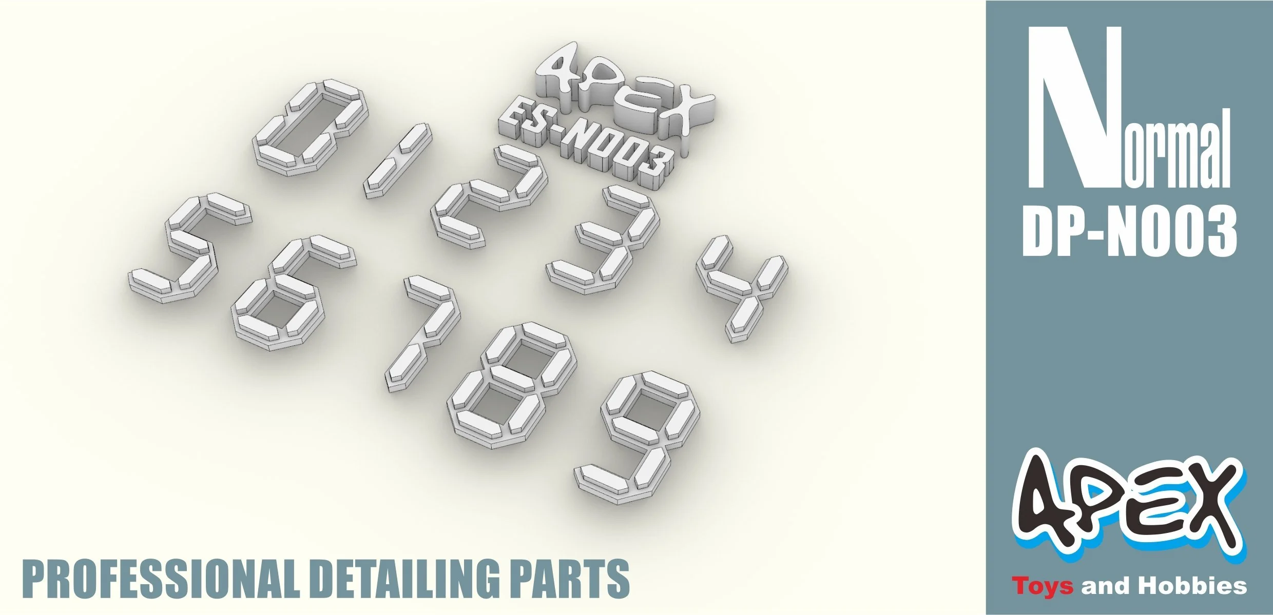 Apex Detailing Parts DP-N003 Detail Numbers