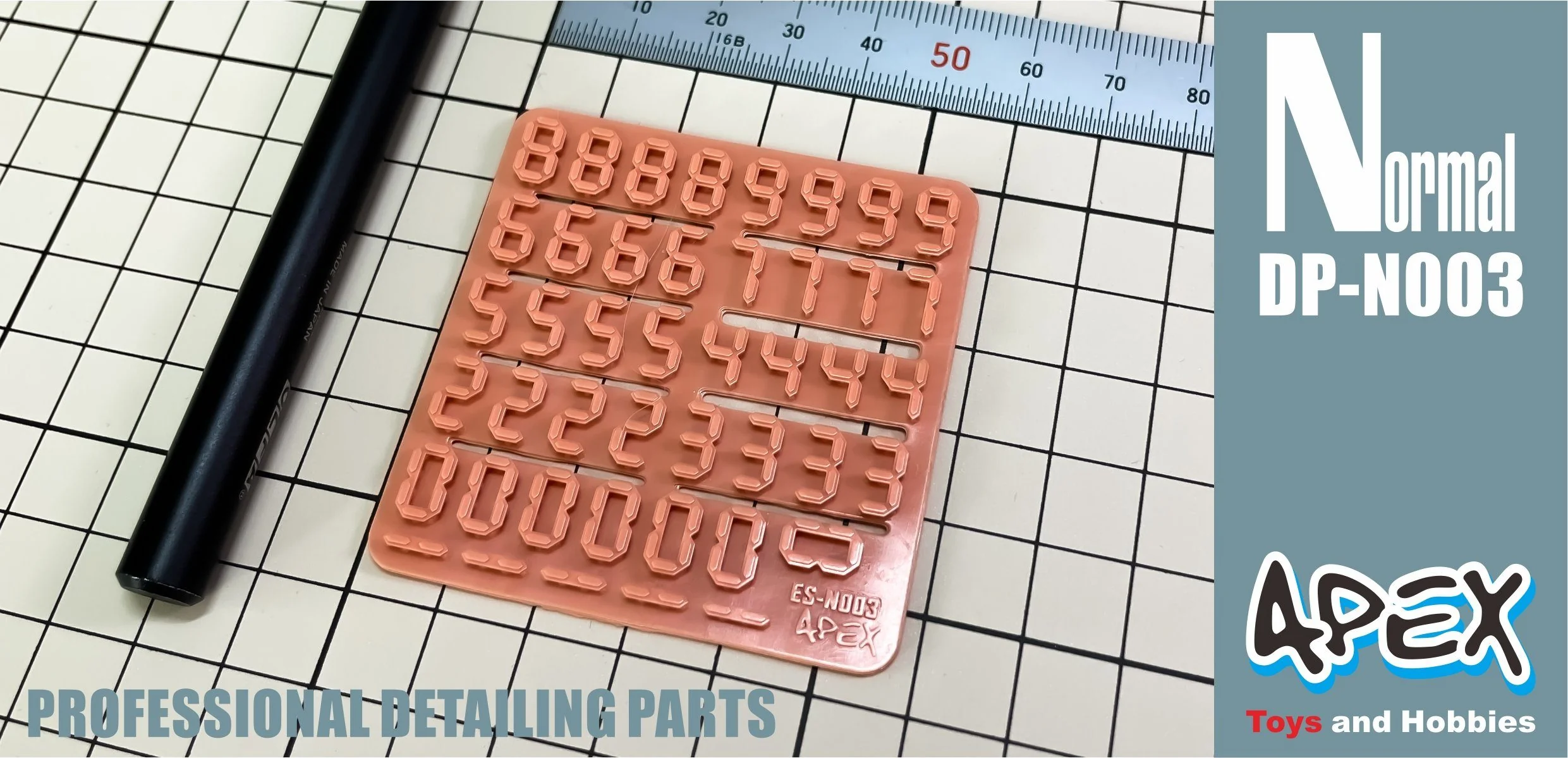 Apex Detailing Parts DP-N003 Detail Numbers - Image 2