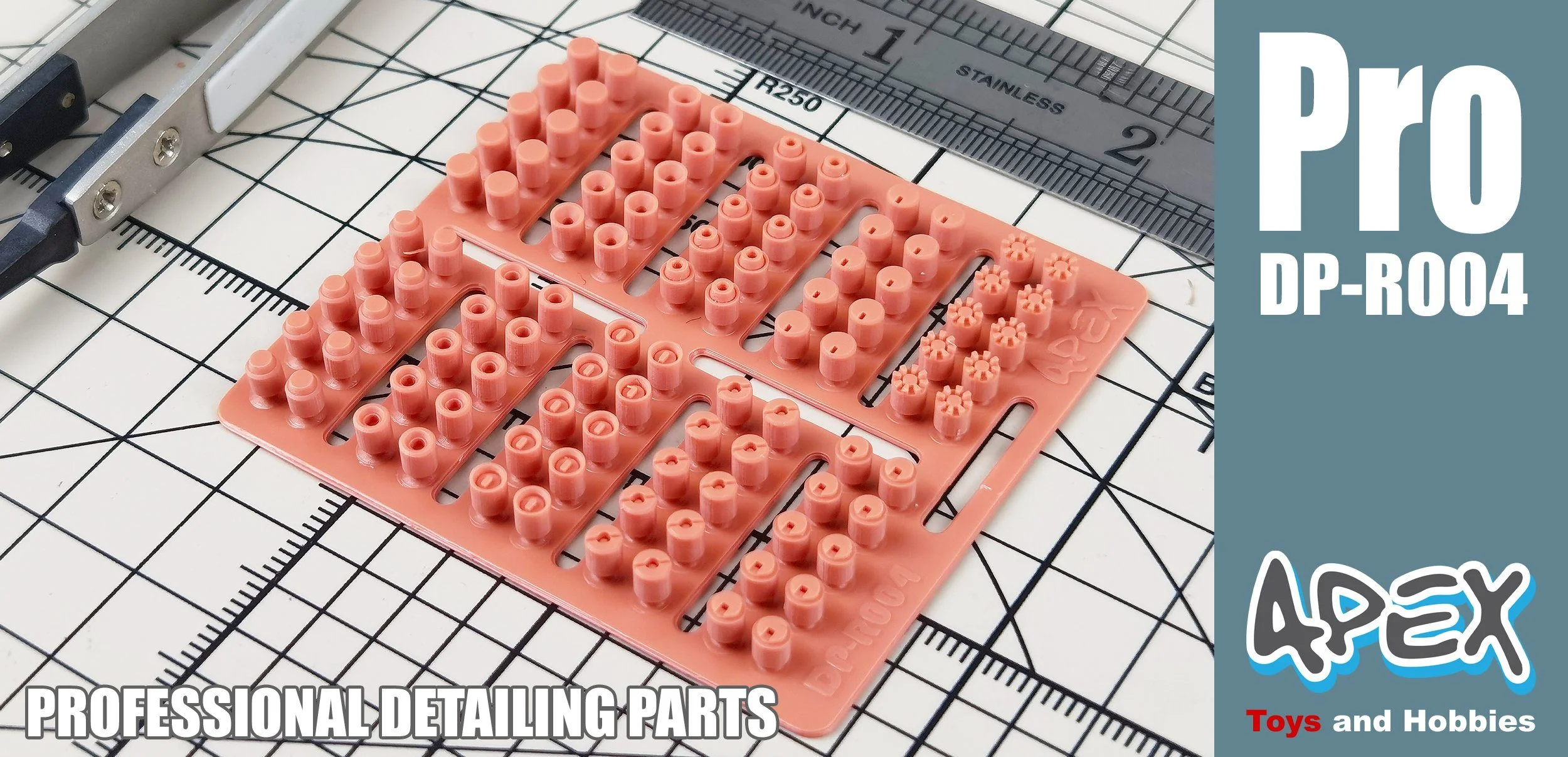 Apex Detailing Parts DP-R004 Minus Mold Rivets 3MM - Image 3