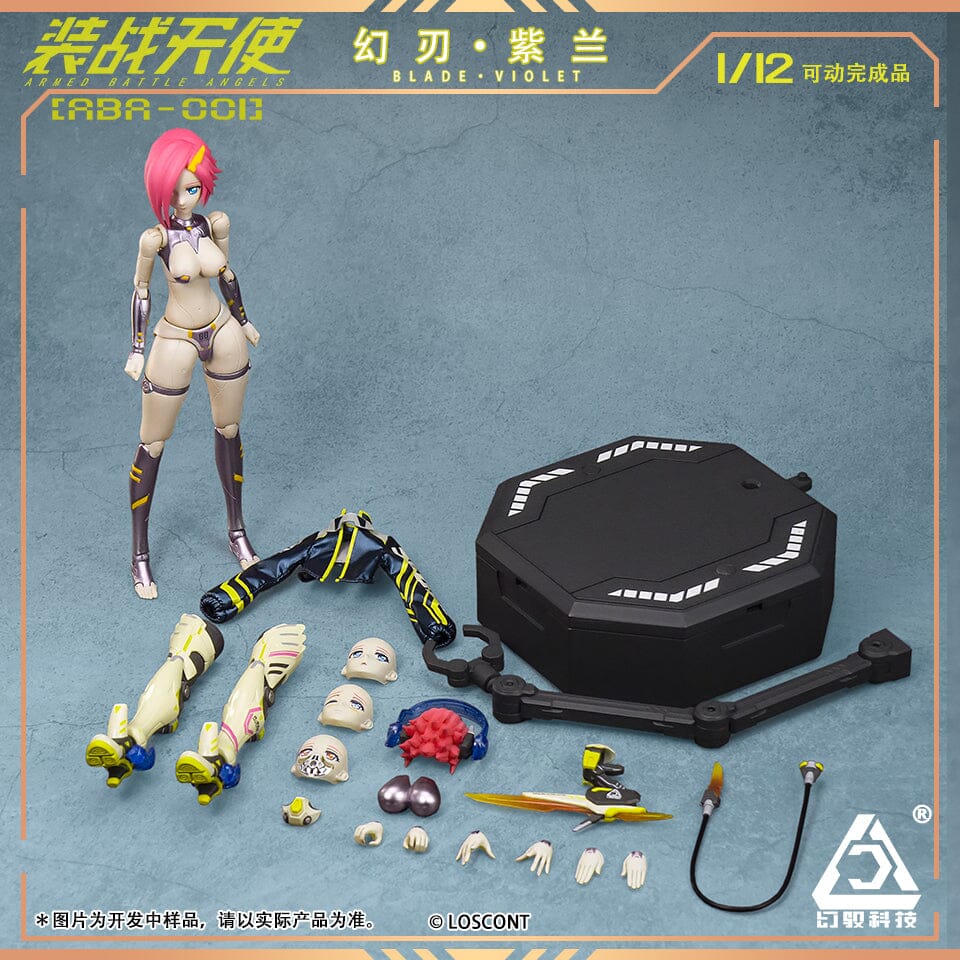 Armed Battle Angels ABA-001 Blade Violet 1/12 Scale Figure - Image 11