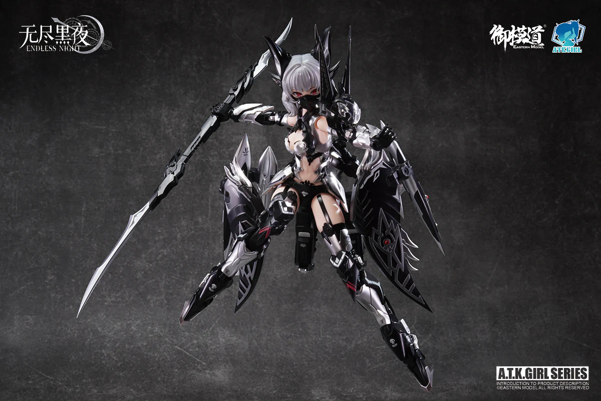 A.T.K. Girl Vampire Camilla (Phantom Silver Blond Enchantress) 1/12 Scale Model Kit - Image 5