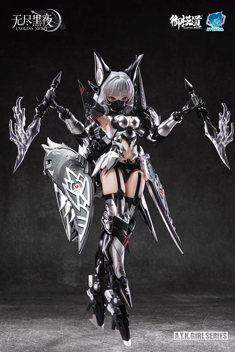 A.T.K. Girl Vampire Camilla (Phantom Silver Blond Enchantress) 1/12 Scale Model Kit - Image 9