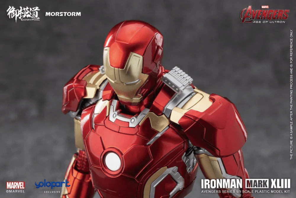 Avengers Age of Ultron Iron Man Mark XLIII 1/9 Scale Model Kit - Image 10