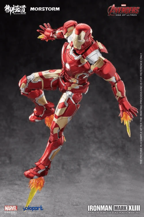 Avengers Age of Ultron Iron Man Mark XLIII 1/9 Scale Model Kit - Image 6