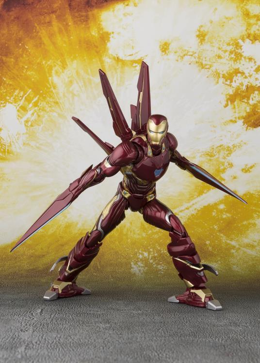 Avengers: Infinity War S.H.Figuarts Iron Man Mark L With Nano-Weapon Set - Image 6