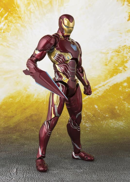 Avengers: Infinity War S.H.Figuarts Iron Man Mark L With Nano-Weapon Set - Image 7
