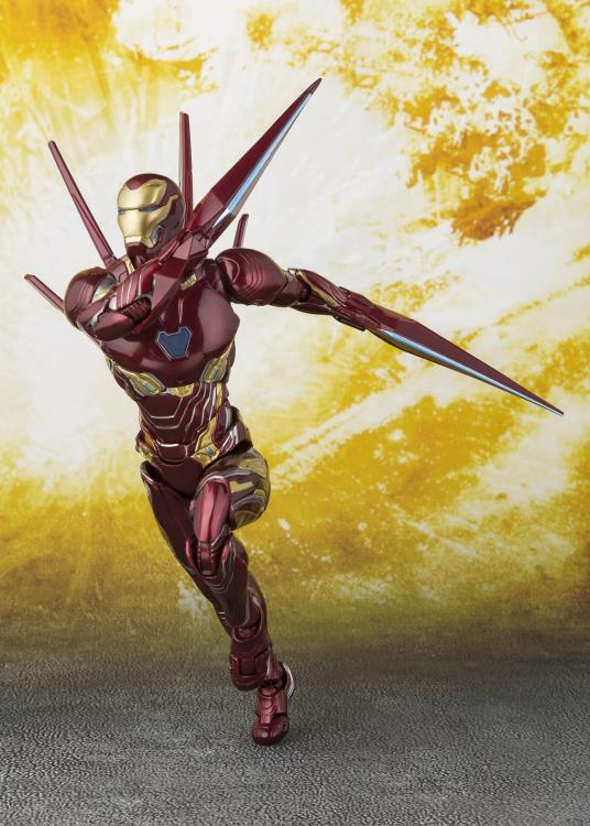 Avengers: Infinity War S.H.Figuarts Iron Man Mark L With Nano-Weapon Set - Image 9