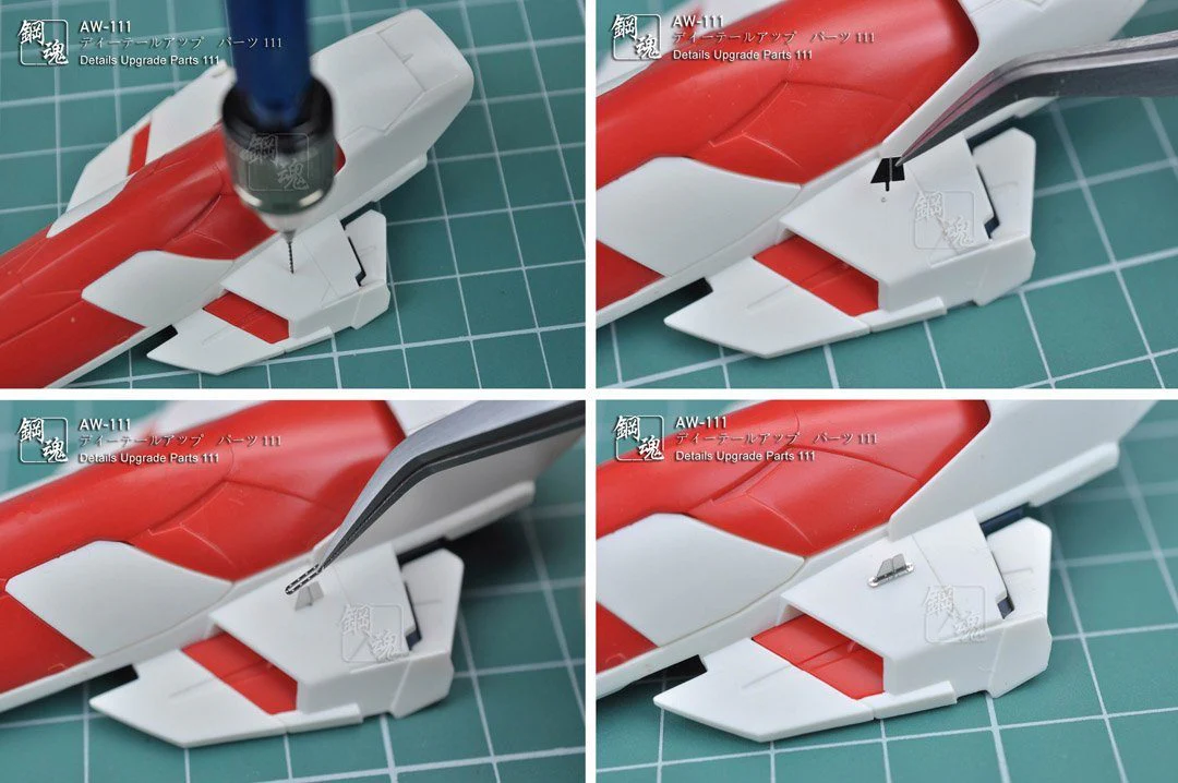 AW-111 GUNDAM & WEAPON MODEL DETAIL THRUSTER BUILDERS PARTS PHOTO ETCH ADD ON - Image 4