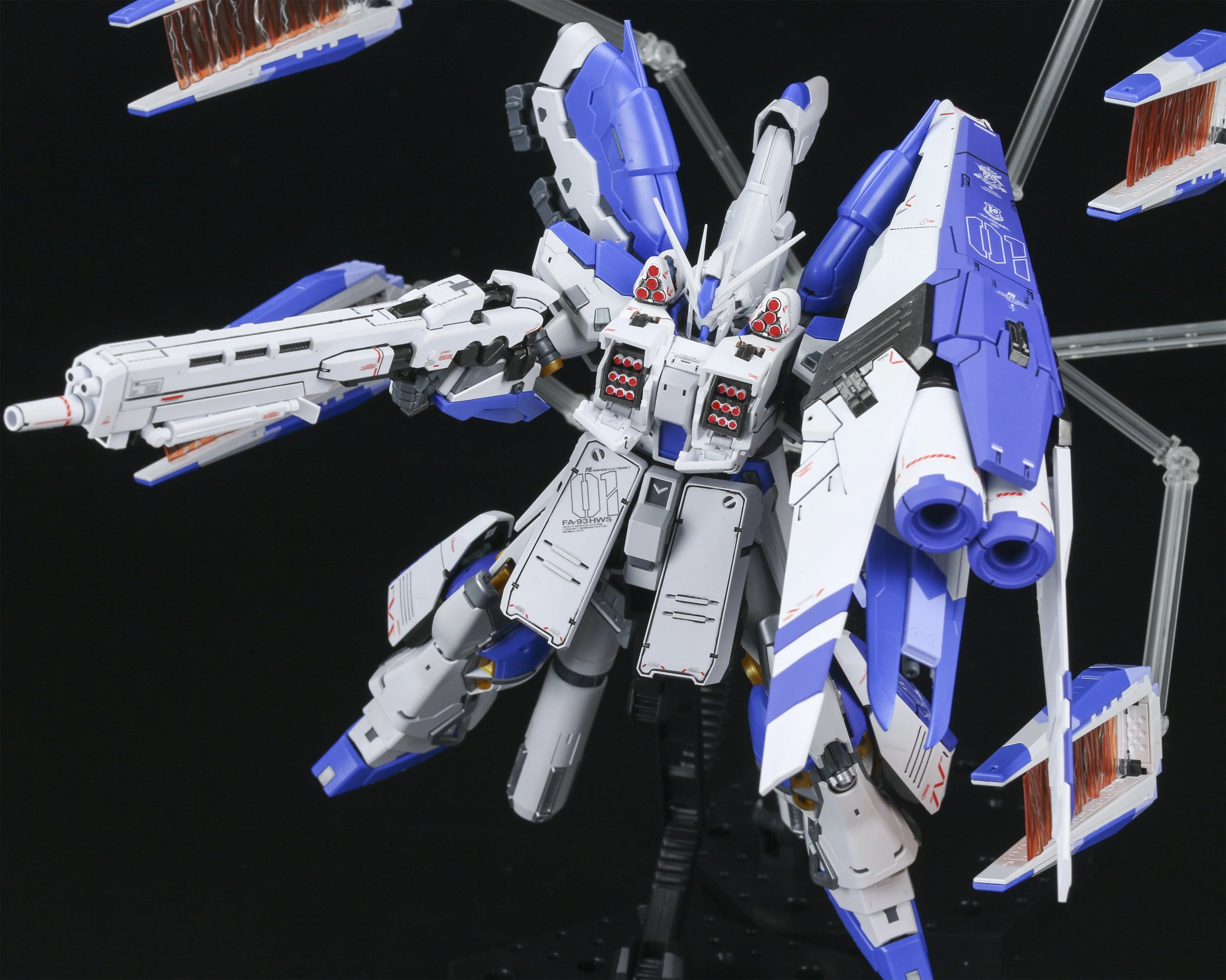 Effect Wings EWRG018C HWS Expansion Set and Tactical Armor Transporter for RG RX-93V2 Hi-Nu - Image 21