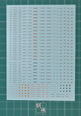 Warning Decal All Scale Gundam & Weapon (Gray) Builders Parts - Image 2