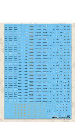 Warning Decal All Scale Gundam & Weapon (Gray) Builders Parts - Image 3