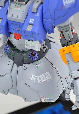 Warning Decal All Scale Gundam & Weapon (Gray) Builders Parts - Image 8