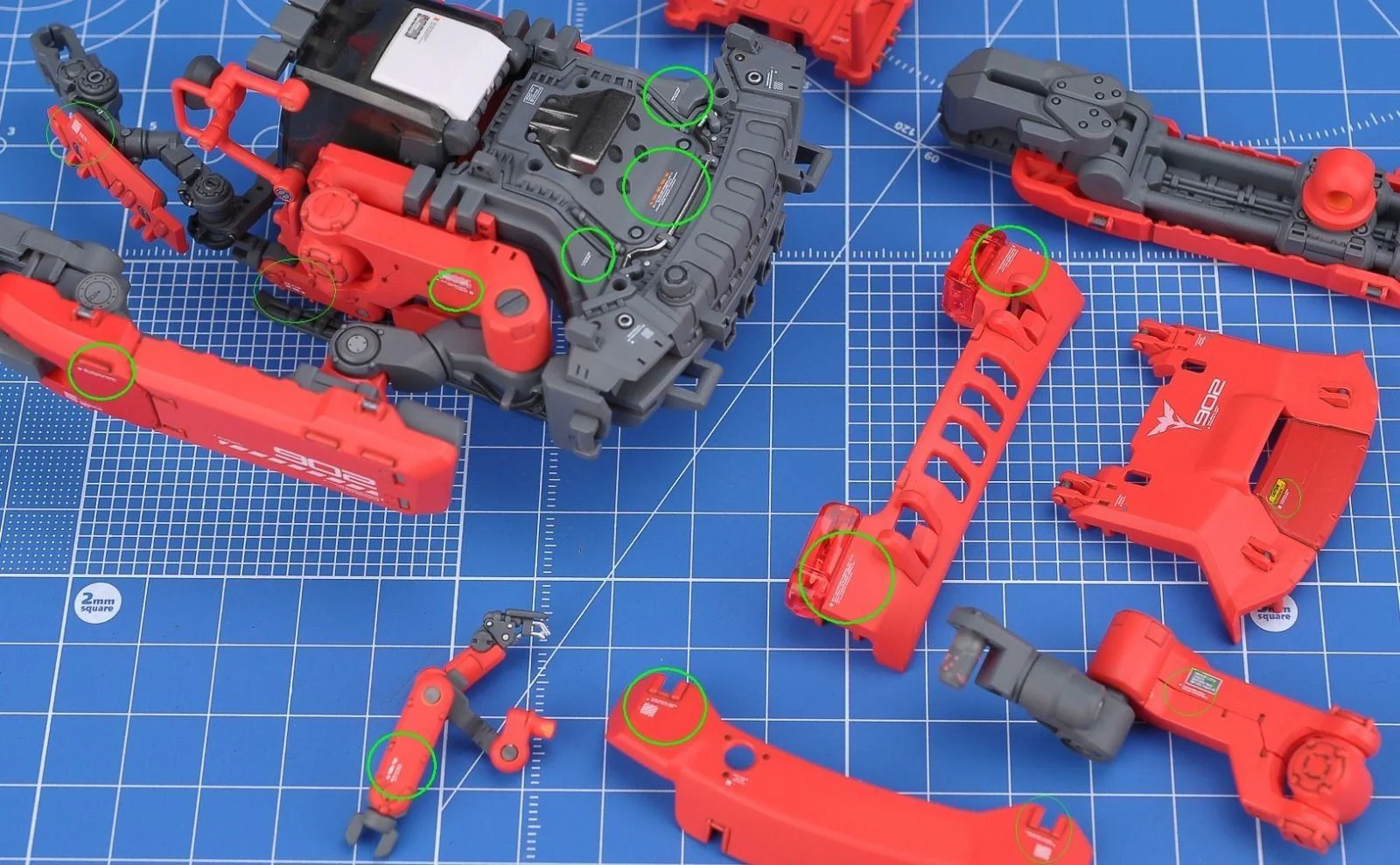 Warning Decal All Scale Gundam & Weapon (RED) - Image 3