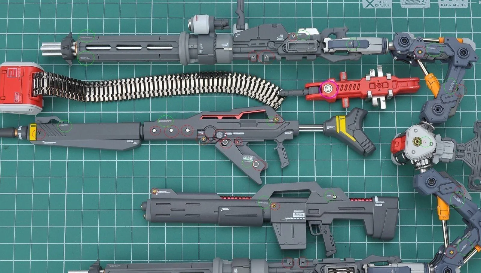 Warning Decal All Scale Gundam & Weapon (RED) - Image 5