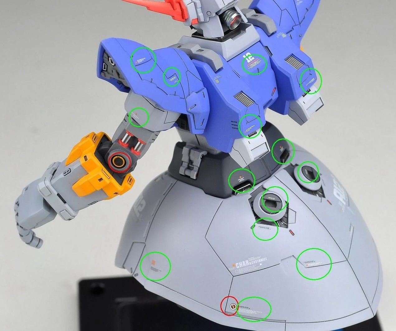 Warning Decal All Scale Gundam & Weapon (RED) - Image 6