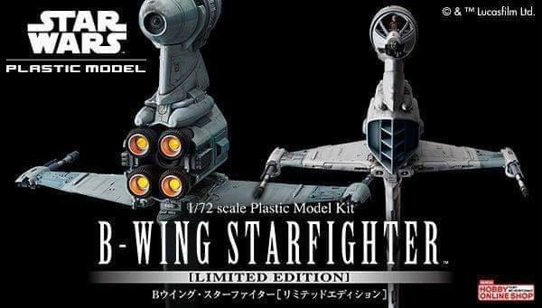 B-Wing Starfighter (Limited Edition Ver.) "Star Wars", Bandai Star Wars 1/72 Plastic Model - Image 2
