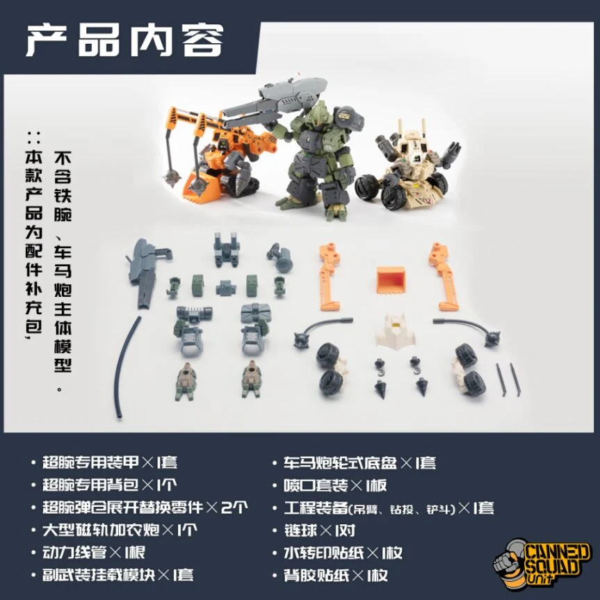 Baichuan Model CSU006 Canned Squad Unit Ex-Pack NO.1 Upgrade Kit for Blockade Squadron - Image 2