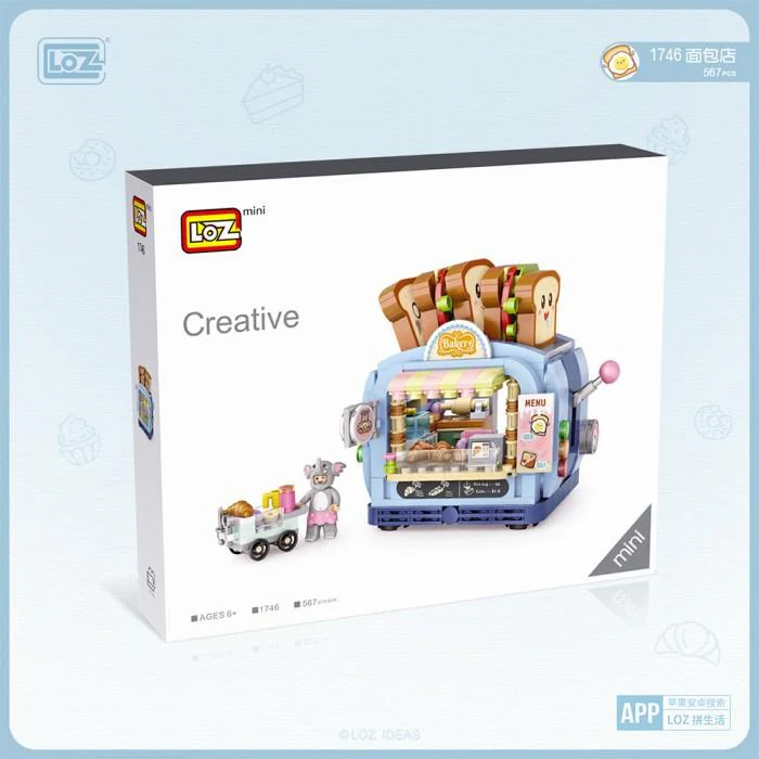 LOZ Moc Mini 1746 Bakery Shop - Image 7