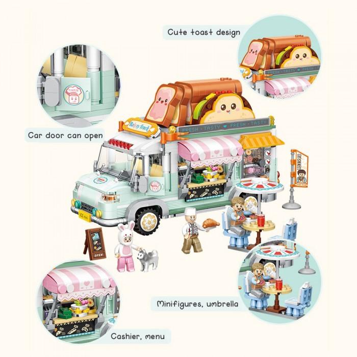 LOZ IDEAS 1127 Bakery Truck - Image 3