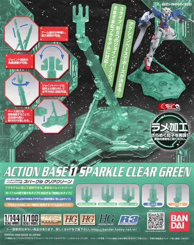Action Base 1 Display Stand (1/100 Scale) - Sparkle Green - Image 2